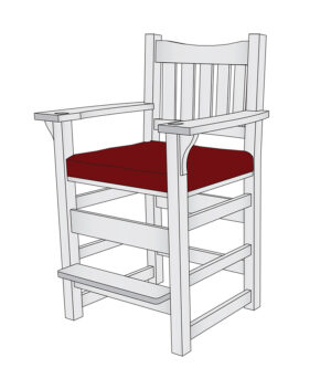 Gustav Stickley No. 312-1/2 Billiard Chair PDF Download Plans