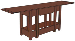 Greene & Greene Freeman Ford House Serving Table Plans