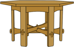 Stickley No. 624 Hexagonal Table Plans