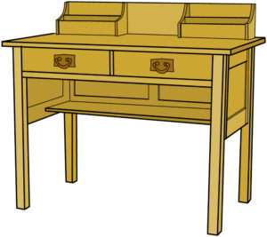 Stickley No. 708 Desk With Two Drawers Plans