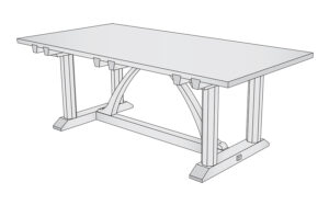 Ernest Gimson Dining Table PDF Plans Download
