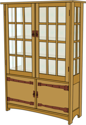 L & JG Stickley No. 729 China Cabinet Plans