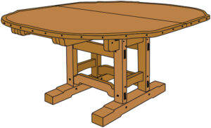 Greene & Greene Robinson Dining Table Plans